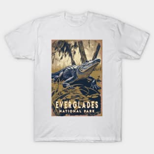 Everglades National Park Vintage Travel  Poster T-Shirt